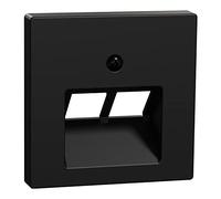 Schneider Electric Merten MEG4522-0403 Plaque centrale double pour utilisation UAE Système M Noir mat