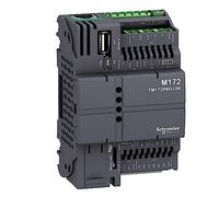 Schneider Electric Modicon M172, Contrôleur PLC CVC, 2 DI, 8 AI, 6 DO, 2 AO, Ethernet, CAN, RS485, USB mini A/B, µSD