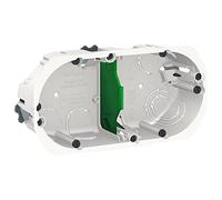 Boîte d'encastrement - 2 postes - Ø 67 mm - Profondeur 40 mm - Multifix - IMT35924 - Schneider
