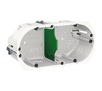 Boîte d'encastrement - 2 postes - Ø 67 mm - Profondeur 50 mm - Multifix - IMT35925 - Schneider