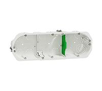 Schneider Electric - Multifix - boîte d'encastrement - Ø 67mm - prof 40mm - 3 postes entraxe 71 mm - IMT35934