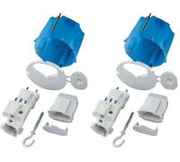 Schneider Electric - Multifix DCL, boîte de centre avec coll, couv. non affl, connect, fiche - ALB71837 (Lot de 2)