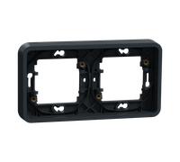 Schneider Electric MUR34101 Cadre 2P gris horizon encastr