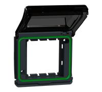Schneider Electric – Adaptateur 45x45 – Mureva Styl MUR35110 – IP55 IK07 gris