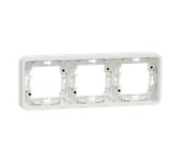 Schneider Electric MUR39109 Cadre 3P blanc horizo encastr