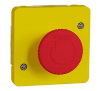 Schneider Electric - Mureva Styl - Arrêt d'urgence 1/4 tour - composable IP55 - IK08 - jaune - MUR35053