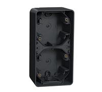 Schneider Electric Boîte 2 postes verticale Mureva Styl MUR37912 – saillie IP55 IK08 gris