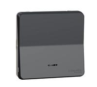 Schneider Electric - Mureva Styl - Bouton poussoir lumineux LED - composable - IP55 - IK08 - gris - MUR35127