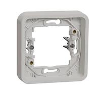 Cadre 1 poste - À griffes - Encastré - IP55 - IK08 - Blanc - Mureva Styl - MUR39108 - Schneider