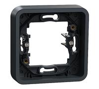 Schneider Electric - Mureva Styl - Cadre 1 poste à griffes - encastré - IP55 - IK08 - gris - MUR34108