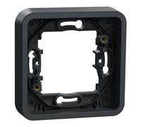 Schneider Electric - Mureva Styl - Cadre 1 poste - encastré - IP55 - IK08 - gris - MUR34107