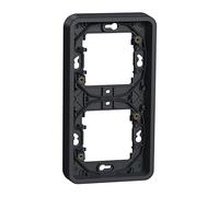 Cadre 2 postes - Vertical - Encastré - IP55 - IK08 - Gris - Mureva Styl - MUR34151 - Schneider