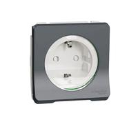 Schneider Electric - Mureva Styl - PC 2P+T schuko - composable - IP55 - IK08 - connexion auto - gris - MUR36134