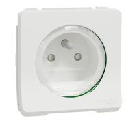Schneider Electric - Mureva Styl - Prise courant 2P+T - composable - IP55 IK08 - connex auto - blanc - MUR39133