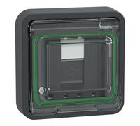 Schneider Electric - Mureva Styl - Prise RJ45 cat 6A blindé STP FTP - composable - IP55 IK07 - gris - MUR35038