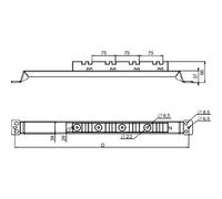 Schneider Electric NSYAS600 SUPPORT CALAGE INF. 600