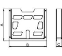 Schneider Electric NSYDPA3 Polystyrène gris clair (RAL 7035) (L x l x H) 35 x 476 x 285 mm 1 pc(s)