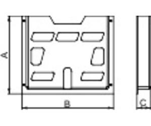 Schneider Electric NSYDPA3 Porte-documents Polystyrène gris clair (RAL 7035) (L x l x H) 35 x 476 x 285 mm 1 pc(s)