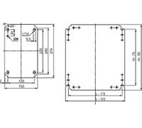 Schneider Electric NSYMM44 (L x l) 400 mm x 400 mm acier galvanisé 1 pc(s)