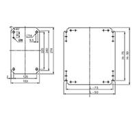 Schneider Electric NSYMM64 (L x l) 600 mm x 400 mm acier galvanisé 1 pc(s)