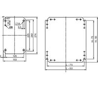 Schneider Electric NSYMM64 (L x l) 600 mm x 400 mm acier galvanisé 1 pc(s)