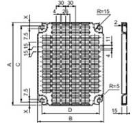 Schneider Electric Plaque de montage Telequick 600x600