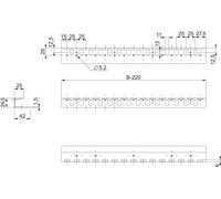 Schneider Electric nsysmhr6 adaptation horizontal spacial sm-g386 Profile, 600 mm