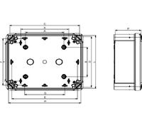 Schneider Electric NSYTBP19168 Boîtier PC 150 x 192 x 87 Polycarbonate gris clair (RAL 7035) 1 pc(s)