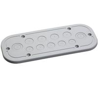 Schneider Electric NSYTSACRNB Plaque de bride de câble pour armoires CRN, 259 x 105 mm Plaque de presse-étoupe 1 pc(s)
