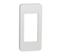 Schneider Electric NU200118 Unica - plaque de finition étroite - Blanc - 1 module