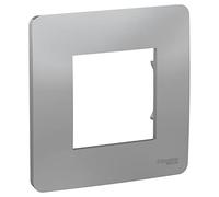 Schneider Electric NU200230 Unica Studio - plaque de finition - Alu - 1 poste