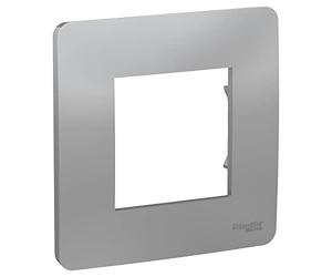 Schneider Electric NU200230 Unica Studio - plaque de finition - Alu - 1 poste
