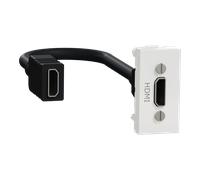 Schneider Electric Prise HDMI Unica 1 module Blanc blanc G