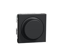 Schneider Electric NU351654W Wiser Unica - variateur rotatif - 2 fils - Zigbee - anthracite - méca seul