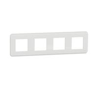 Schneider Electric NU400818 Plaque de finition Blanc 4P