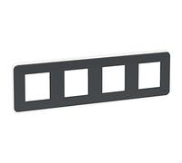 Schneider Electric NU400854 Unica Pro - plaque de finition - Anthracite - 4 postes