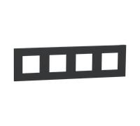 Schneider Electric NU600854 Unica D plaq anth 4P