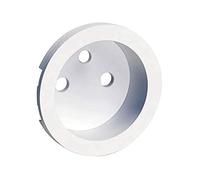 Schneider Electric - Odace Blanc, enjoliveur seul prise de courant 2P+T 16A - S520659