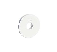 Schneider Electric - Odace Blanc, enjoliveur seul prise télévision simple - S520645