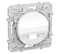 Schneider Electric - Odace Blanc, prise optique 1 sortie, à compléter avec une traversée VDIB6072001 - S520404