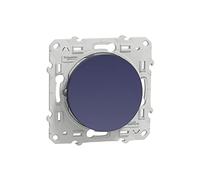 Schneider Electric - Odace, Bouton poussoir - Cobalt - 10A - fixation vis - S550206