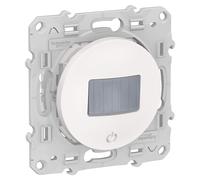 Schneider Electric - Odace, détecteur de présence et de mouvement Blanc, toutes charges, 3 fils - S520523