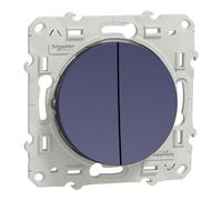 Schneider Electric - Odace, double va-et-vient Cobalt, à vis, connexion rapide - S550214
