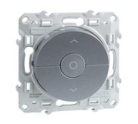 Schneider Electric - Odace, interrupteur Alu, 3 boutons montée/descente/stop pour volets-roulants - S530208
