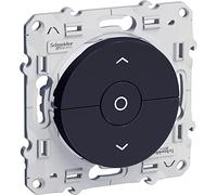 Schneider Electric - Interrupteur Odace - 3 boutons montée/descente/stop volet roulant - Anthracite