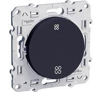 Schneider Electric - Odace, interrupteur VMC Anthracite, sans position arrêt, à vis - S540233