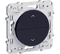 Schneider Electric - Odace, poussoir Anthracite, 2 boutons montée/descente pour volets-roulants - S540207