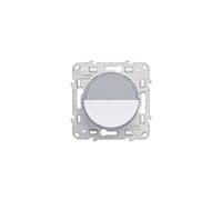 Schneider Electric – Poussoir Odace S520266 – blanc, à vis, avec porte-étiquette