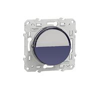 Schneider Electric - Odace, Poussoir avec porte-étiquette Cobalt, à vis - S550266