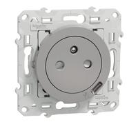 Schneider Electric - Odace - Prise affleurante + usb C10,5W - aluminium - S530089
